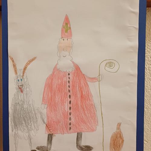 Nikolauszeichnung eines Schülers