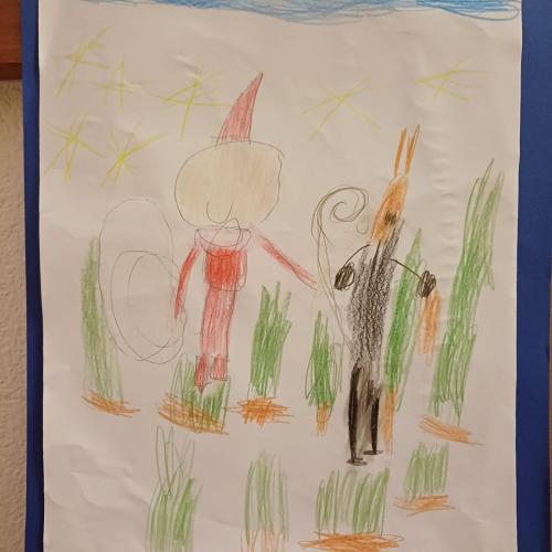 Nikolauszeichnung eines Schülers