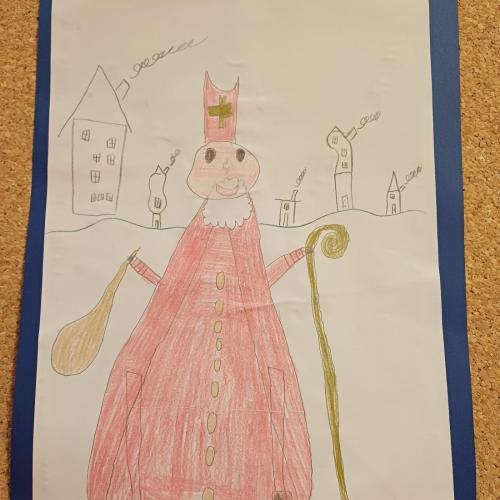 Nikolauszeichnung eines Schülers