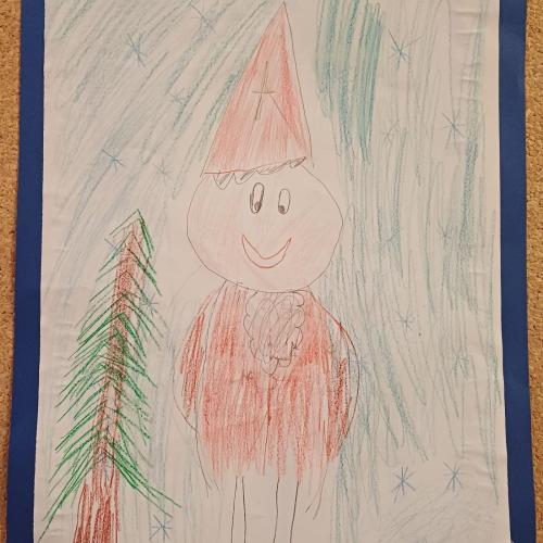 Nikolauszeichnung eines Schülers