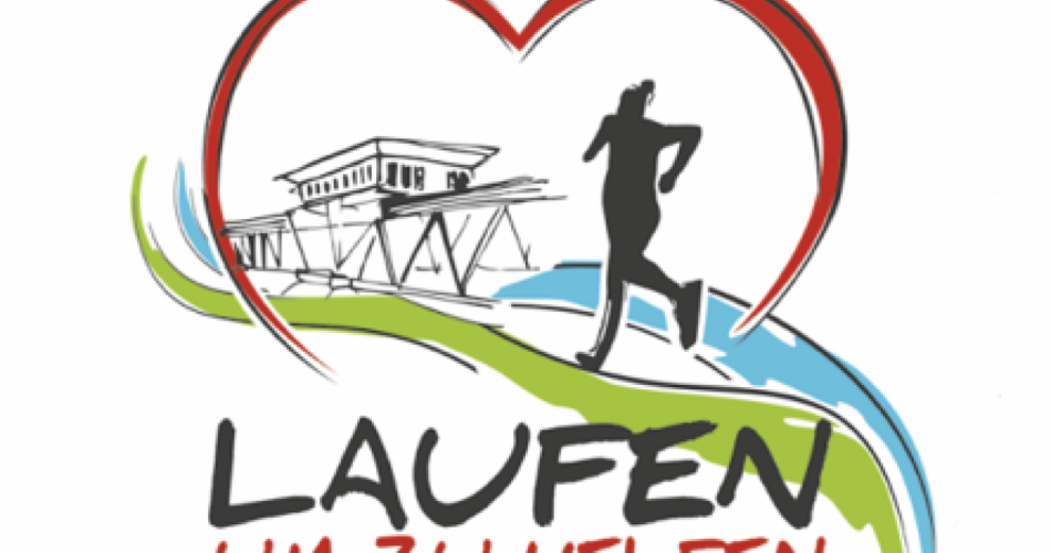 Logo für ein Laufevent "Laufen um zu helfen"